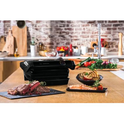 Tefal - Kontaktni žar OPTIGRILL ELITE 2000W/230V črna