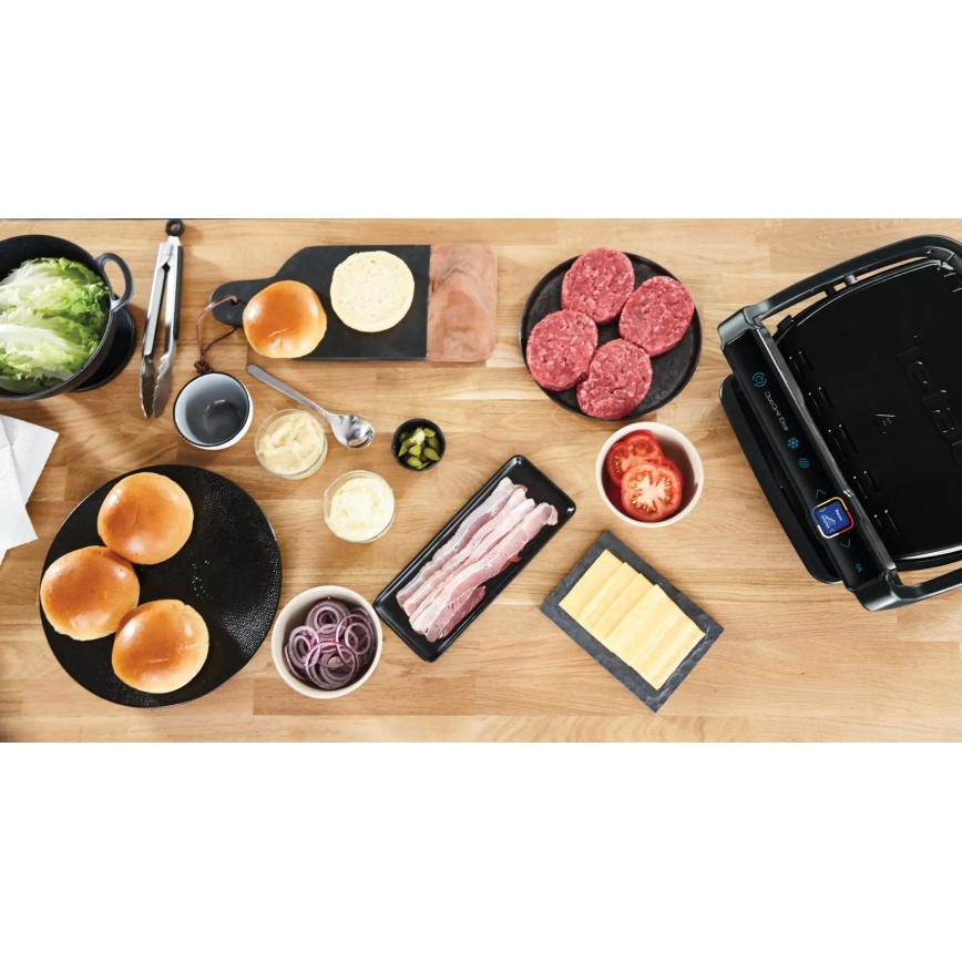 Tefal - Kontaktni žar OPTIGRILL ELITE 2000W/230V črna