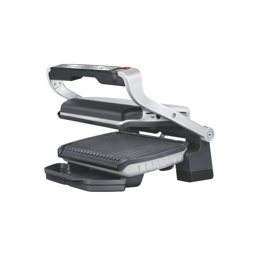 Tefal - Kontaktni žar OPTIGRILL+ INOX WAFFLES 2000W/230V črna/krom