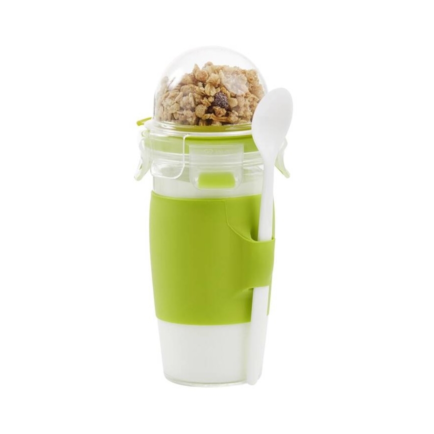 Tefal - Kozarec za jogurt z žlico 0,45 l MASTER SEAL TO GO zelena
