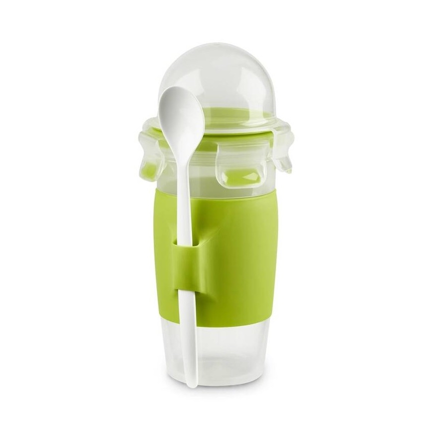 Tefal - Kozarec za jogurt z žlico 0,45 l MASTER SEAL TO GO zelena