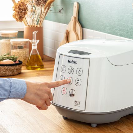 Tefal - Kuhalnik za riž 8v1 EASY COOK 750W/230V 5 l bela