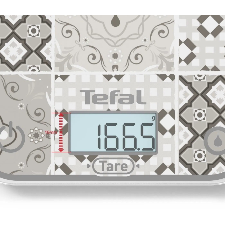 Tefal - Kuhinjska tehtnica OPTISS 2xAAA bež