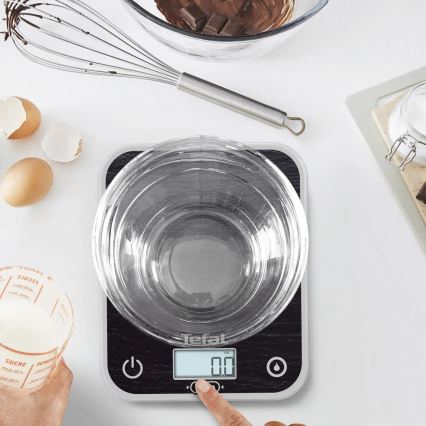 Tefal - Kuhinjska tehtnica OPTISS 2xAAA črna