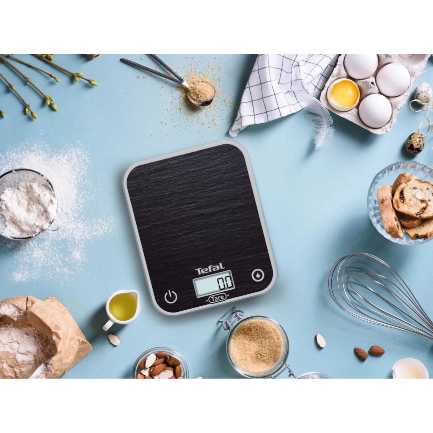 Tefal - Kuhinjska tehtnica OPTISS 2xAAA črna