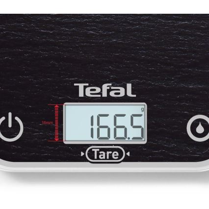 Tefal - Kuhinjska tehtnica OPTISS 2xAAA črna