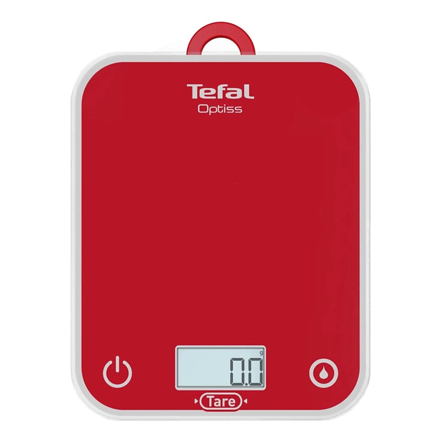 Tefal - Kuhinjska tehtnica OPTISS 2xAAA rdeča