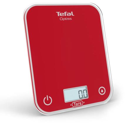 Tefal - Kuhinjska tehtnica OPTISS 2xAAA rdeča