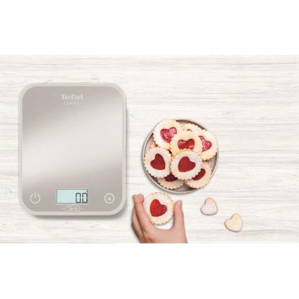 Tefal - Kuhinjska tehtnica OPTISS 2xAAA siva