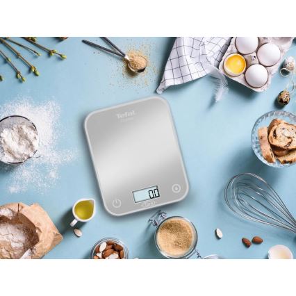 Tefal - Kuhinjska tehtnica OPTISS 2xAAA siva