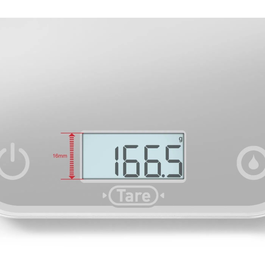 Tefal - Kuhinjska tehtnica OPTISS 2xAAA siva