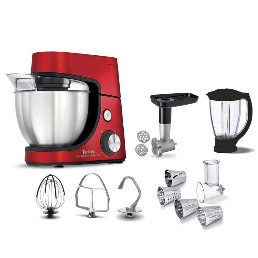 Tefal - Kuhinjski robot MASTERCHEF GOURMET 1100W/230V rdeča