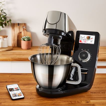 Tefal - Kuhinjski robot z vgrajeno tehtnico I-COACH TOUCH 1200W/230V nerjaveče jeklo