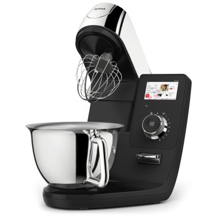 Tefal - Kuhinjski robot z vgrajeno tehtnico I-COACH TOUCH 1200W/230V nerjaveče jeklo