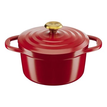 Tefal - Lonček z pokrovom AIR 20 cm rdeč