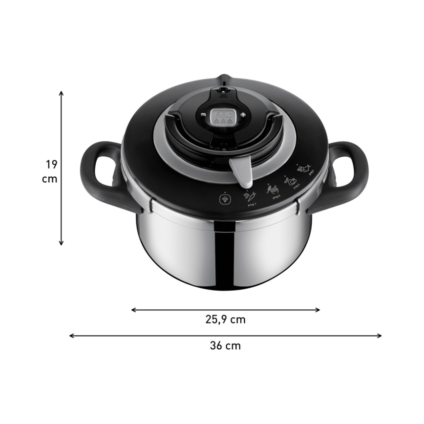 Tefal - Lonec na pritisk 4,5 l CLIPSO+ CHEF nerjaveče jeklo