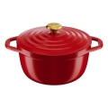 Tefal - Lonec s pokrovom 24 cm AIR, rdeč