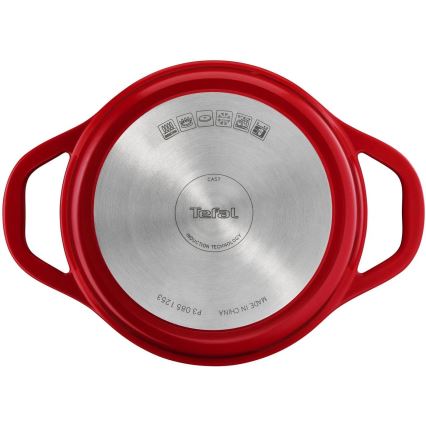Tefal - Lonec s pokrovom AIR 20 cm rdeč
