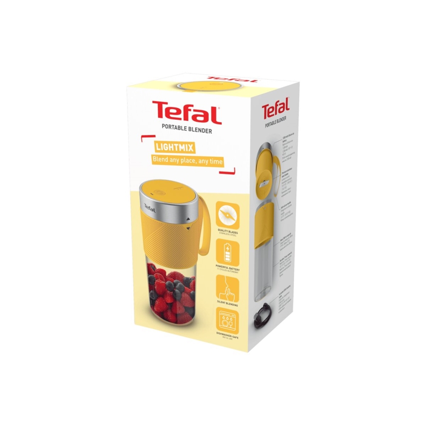 Tefal - Mešalnik za smoothije BLENDFORCE 50W/5V 1200 mAh rumena