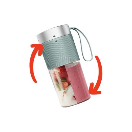 Tefal - Mešalnik za smoothije BLENDFORCE 50W/5V 1200 mAh mint