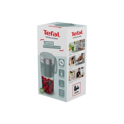 Tefal - Mešalnik za smoothije BLENDFORCE 50W/5V 1200 mAh mint