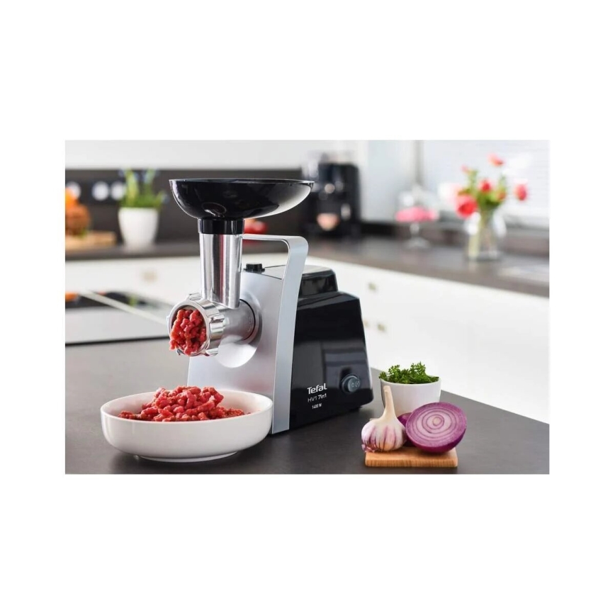 Tefal - Mlinček za meso 7v1 1400W/230V črna/srebrna