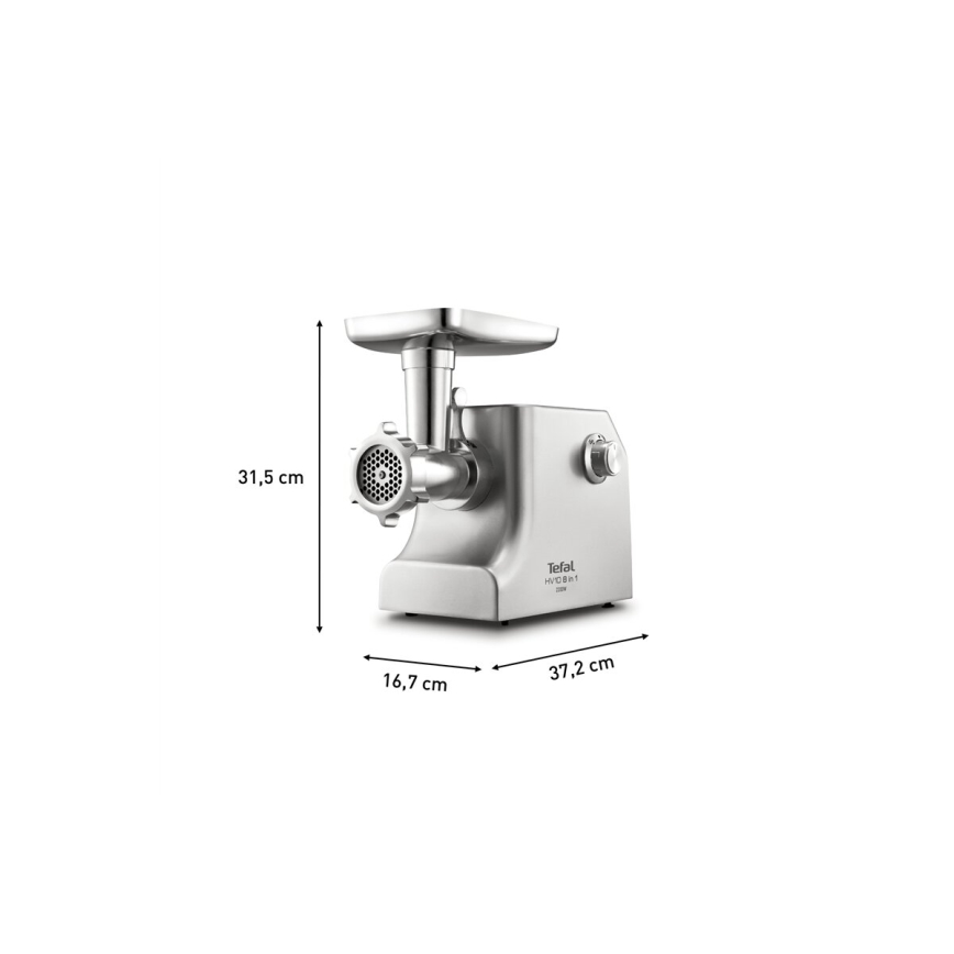 Tefal - Mlinček za meso 8v1 2200W/230V srebrna