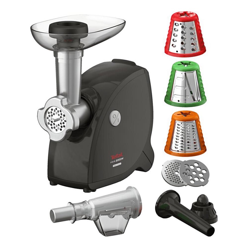 Tefal - Mlinček za meso 9in1 2000W/230V črna