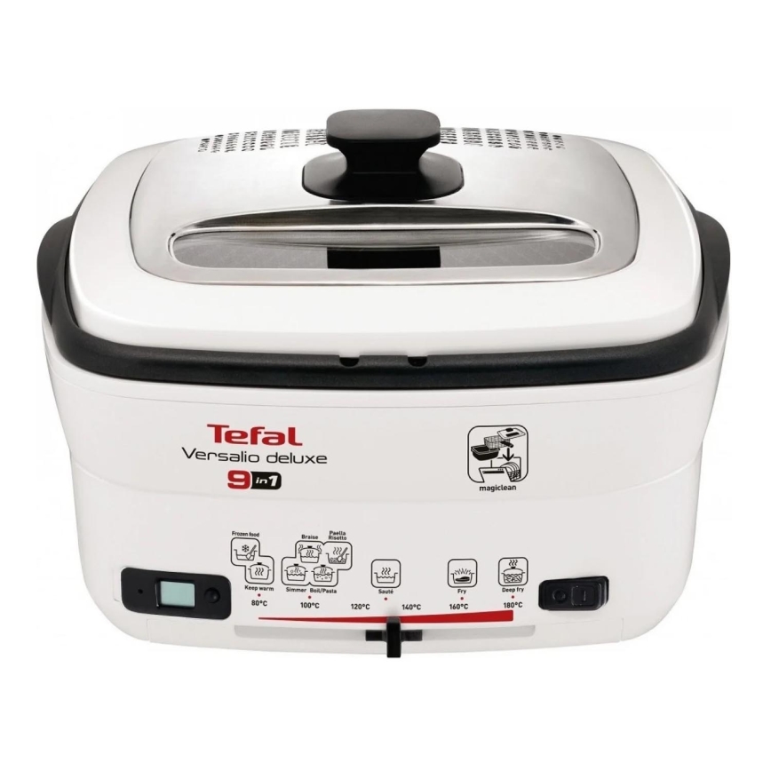 Tefal - Multifunkcijski cvrtnik 9v1 VERSALIO DE LUXE 1600W/230V 2 l bela
