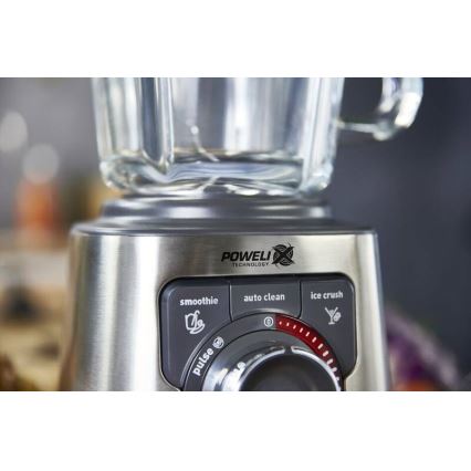 Tefal - Namizni mešalnik 2 l PERFECTMIX+ 1200W/230V mat krom/črna