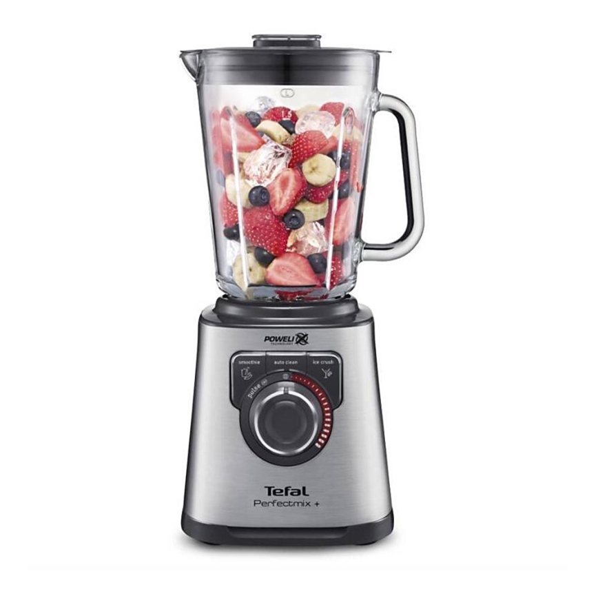 Tefal - Namizni mešalnik 2 l PERFECTMIX+ 1200W/230V mat krom/črna