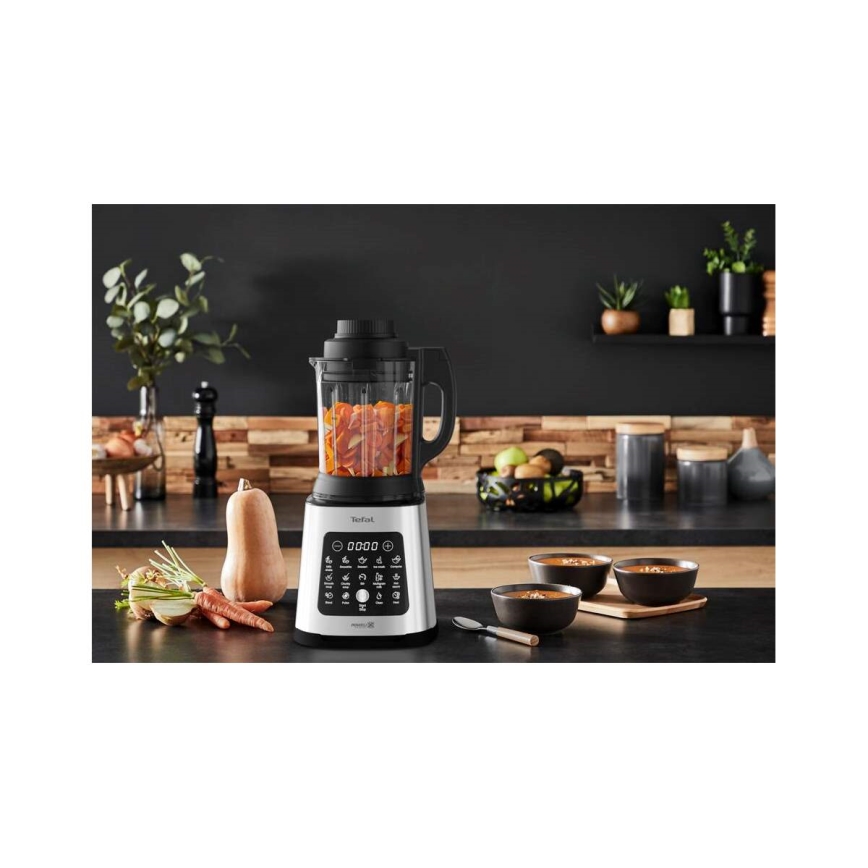 Tefal - Namizni mešalnik 2 l PERFECTMIX+ 1400W/230V mat krom