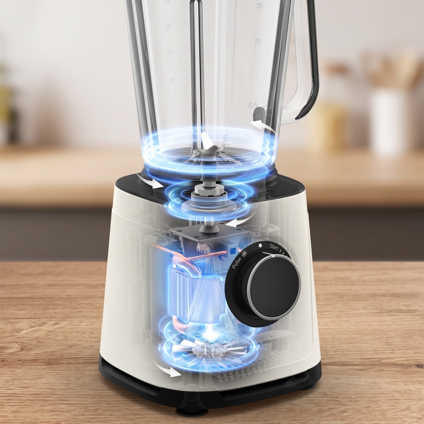 Tefal - Namizni mešalnik 2 l PERFECTMIX ESSENTIAL 1200W/230V bela
