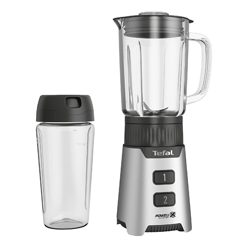 Tefal - Namizni mešalnik BLENDFORCE 400W/230V nerjaveče jeklo/črna