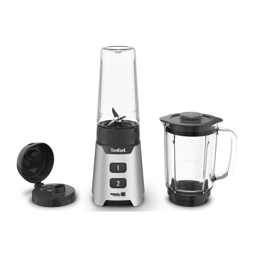 Tefal - Namizni mešalnik BLENDFORCE 400W/230V nerjaveče jeklo/črna