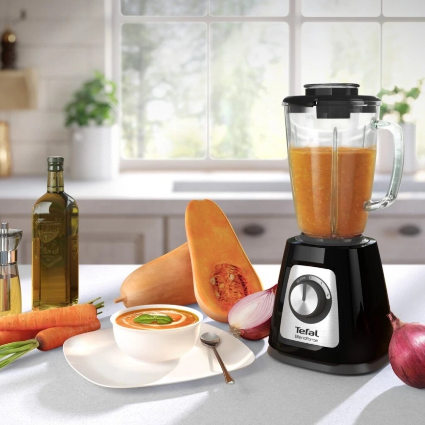 Tefal - Namizni mešalnik BLENDFORCE 800W/230V črna/nerjaveče jeklo