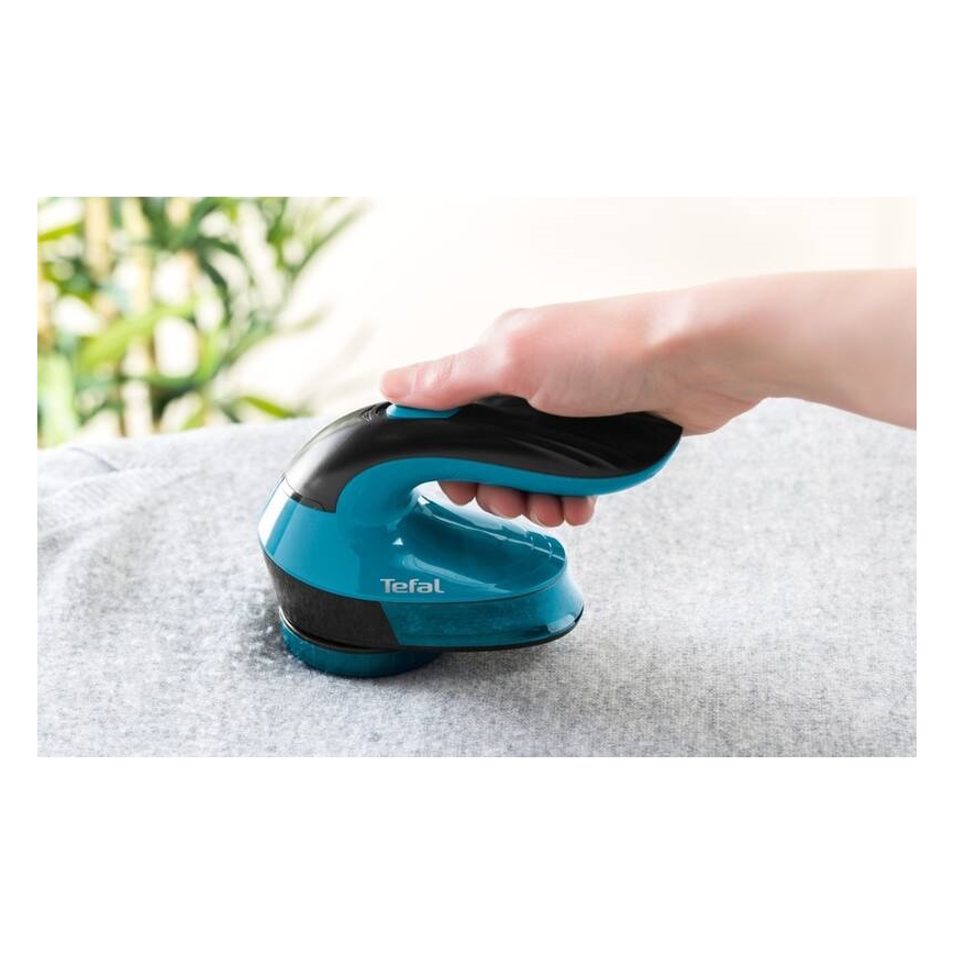 Tefal - Odstranjevalec vlaken LINT 2xAA črna/modra