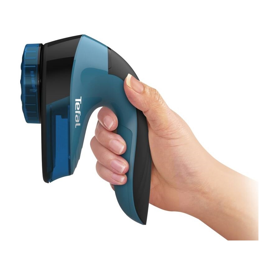 Tefal - Odstranjevalec vlaken LINT 2xAA črna/modra