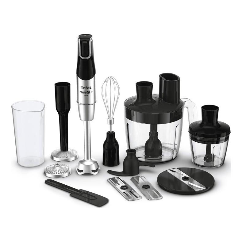 Tefal - Palični mešalnik INFINY FORCE PRO 5v1 1200W/230V črna/nerjaveče jeklo