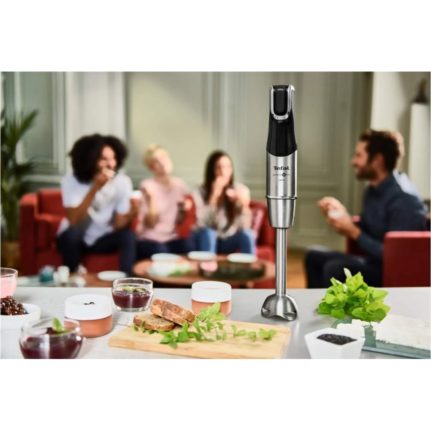 Tefal - Palični mešalnik INFINY FORCE PRO 5v1 1200W/230V črna/nerjaveče jeklo