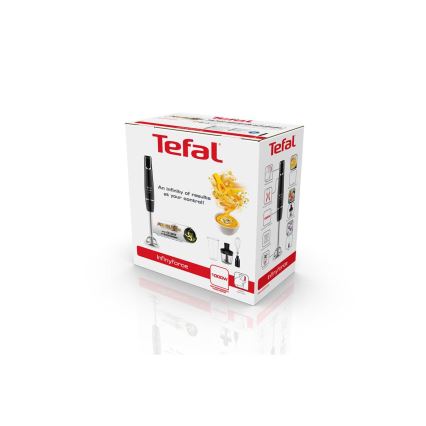 Tefal - Palični mešalnik INFINY FORCE V2 3v1 1000W/230V črna/nerjaveče jeklo