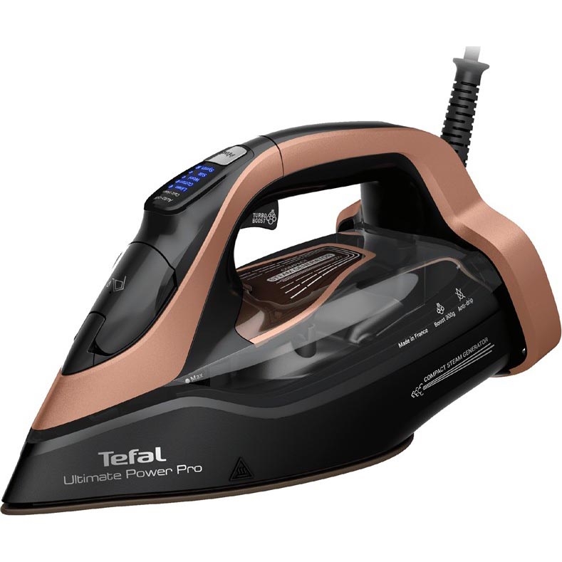 Tefal - Parna likalnik ULTIMATE POWER 3200W/230V baker/črna