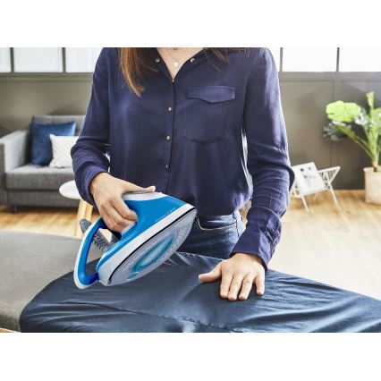 Tefal - Parna postaja EXPRESS AIRGLIDE 2800W/230V modra