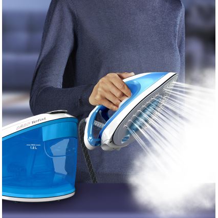 Tefal - Parna postaja EXPRESS AIRGLIDE 2800W/230V modra