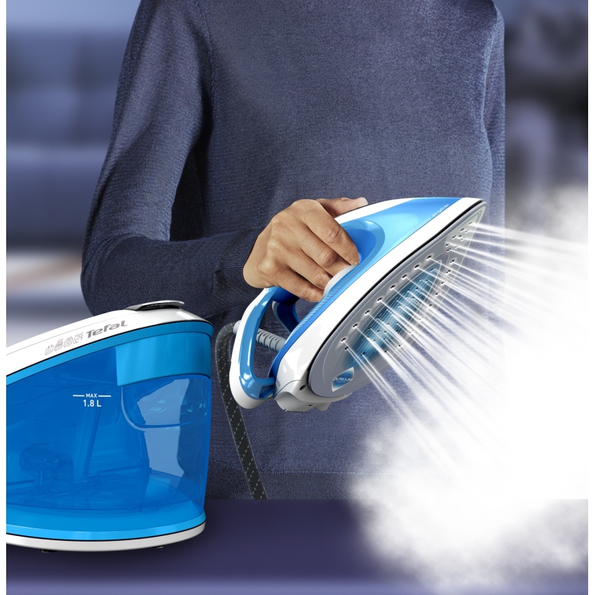 Tefal - Parna postaja EXPRESS AIRGLIDE 2800W/230V modra