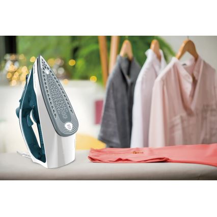 Tefal - Parni likalnik EXPRESS STEAM 2400W/230V turkizna