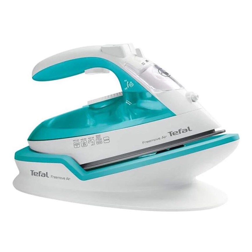 Tefal - Parni likalnik FREEMOVE AIR 2400W/230V bela/turkizna