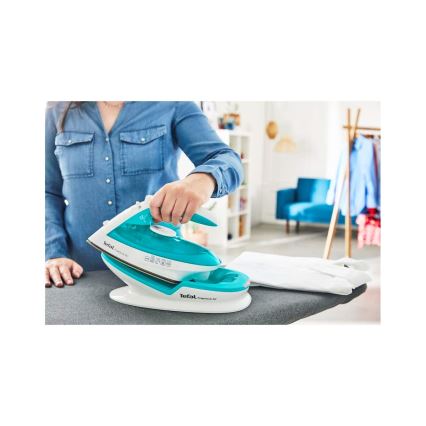 Tefal - Parni likalnik FREEMOVE AIR 2400W/230V bela/turkizna