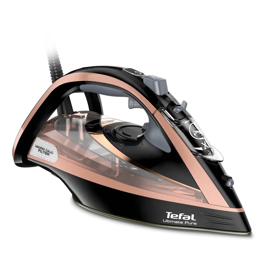 Tefal - Parni likalnik ULTIMATE PURE 3000W/230V baker/črna