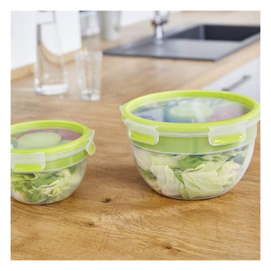 Tefal - Posoda za solato 2,6 l MASTER SEAL TO GO zelena